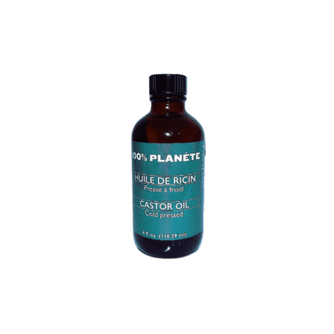 Huile de ricin Planete 100 % pure, pressée à froid, 118,29 ml