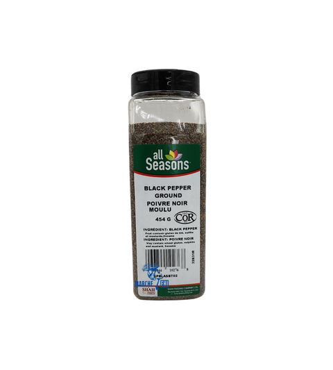 Poivre noir moulu toutes saisons 454 g