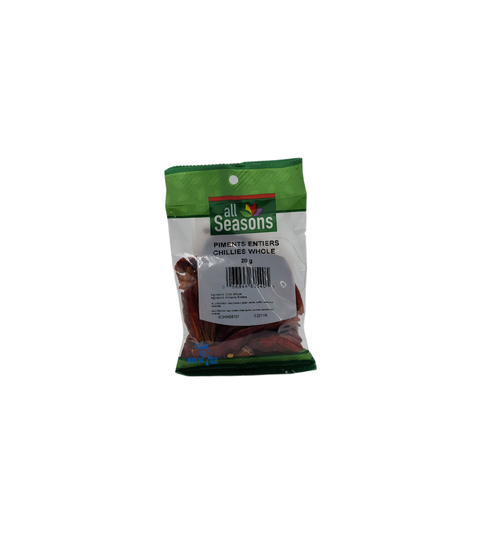 Piments entiers toutes saisons 20 g