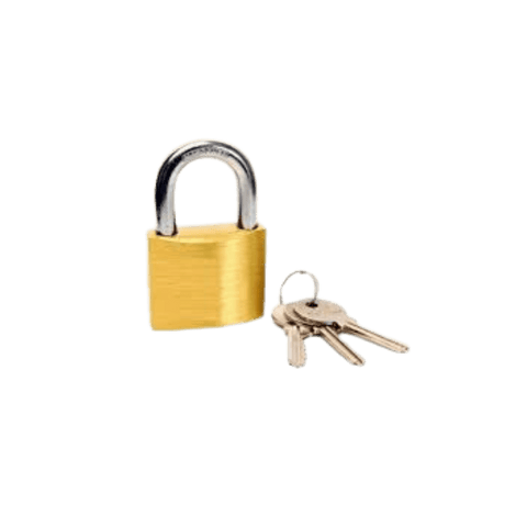 Brass Pad Lock 1 pack 40mm