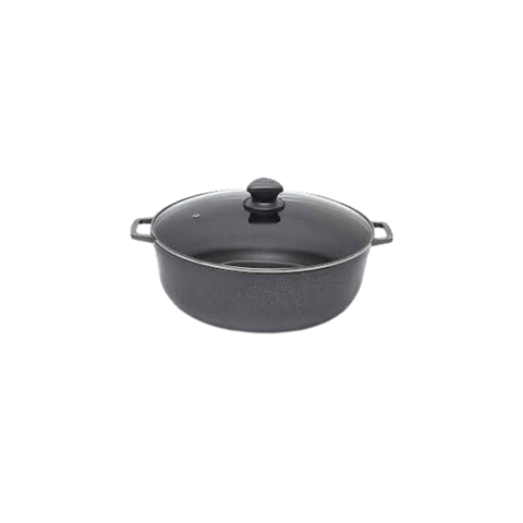 Caldero en aluminium moulé noir 30 cm