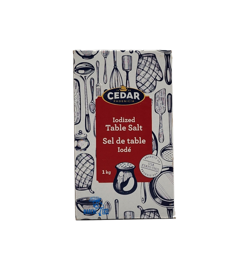 Sel de table iodé au cèdre 1 kg
