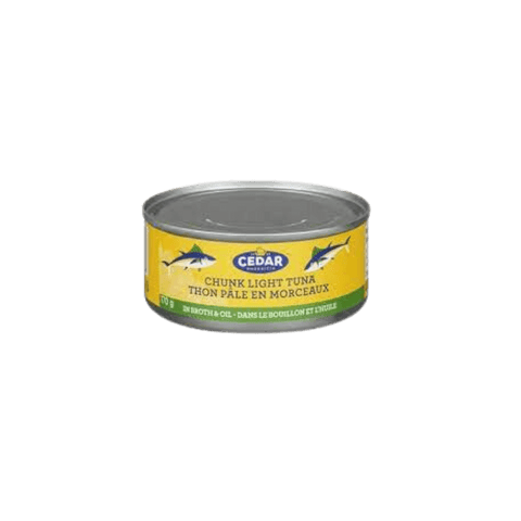 Thon pâle en morceaux au cèdre (au bouillon et à l'huile) 170 g