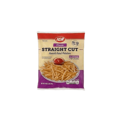 Pommes de terre frites surgelées Cedar, coupe droite, 2,27 kg