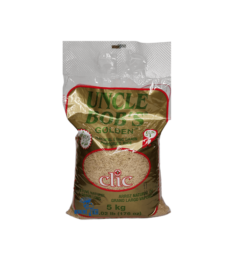 Clic uncle bob's long grain parboiled rice 5 kg