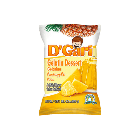 Gélatine Dgari, saveur ananas du désert, 120 g