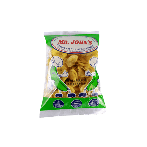 Chips de plantain Mr. John's Regular 135 g