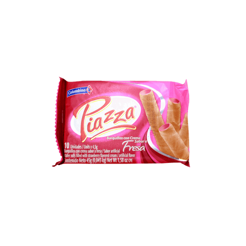 Piazza Barquillos con Crema de Fresa