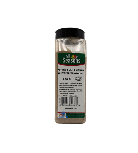 Poivre blanc moulu 600 g