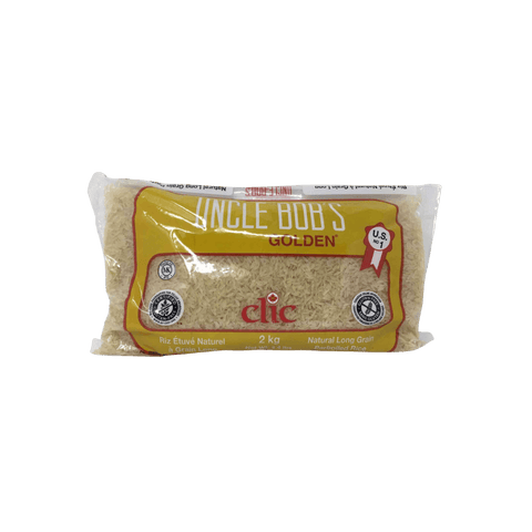 Riz étuvé à grains longs Clic Uncle Bob's 2 kg
