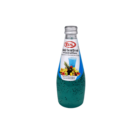 Boisson aux véritables graines de basilic, saveur cocktail, 290 ml